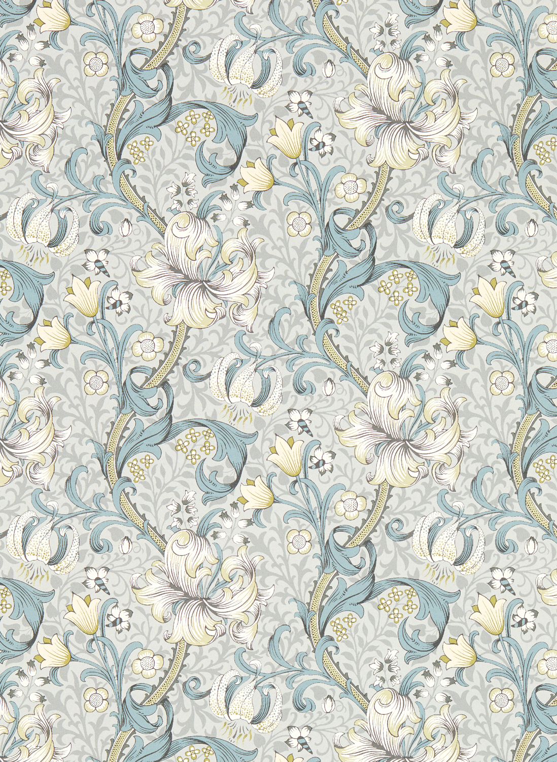 Tapete Golden Lily - Slate/ Dove