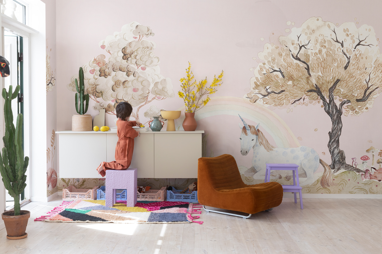 Wandbild Unicorn Dream - Bubblegum