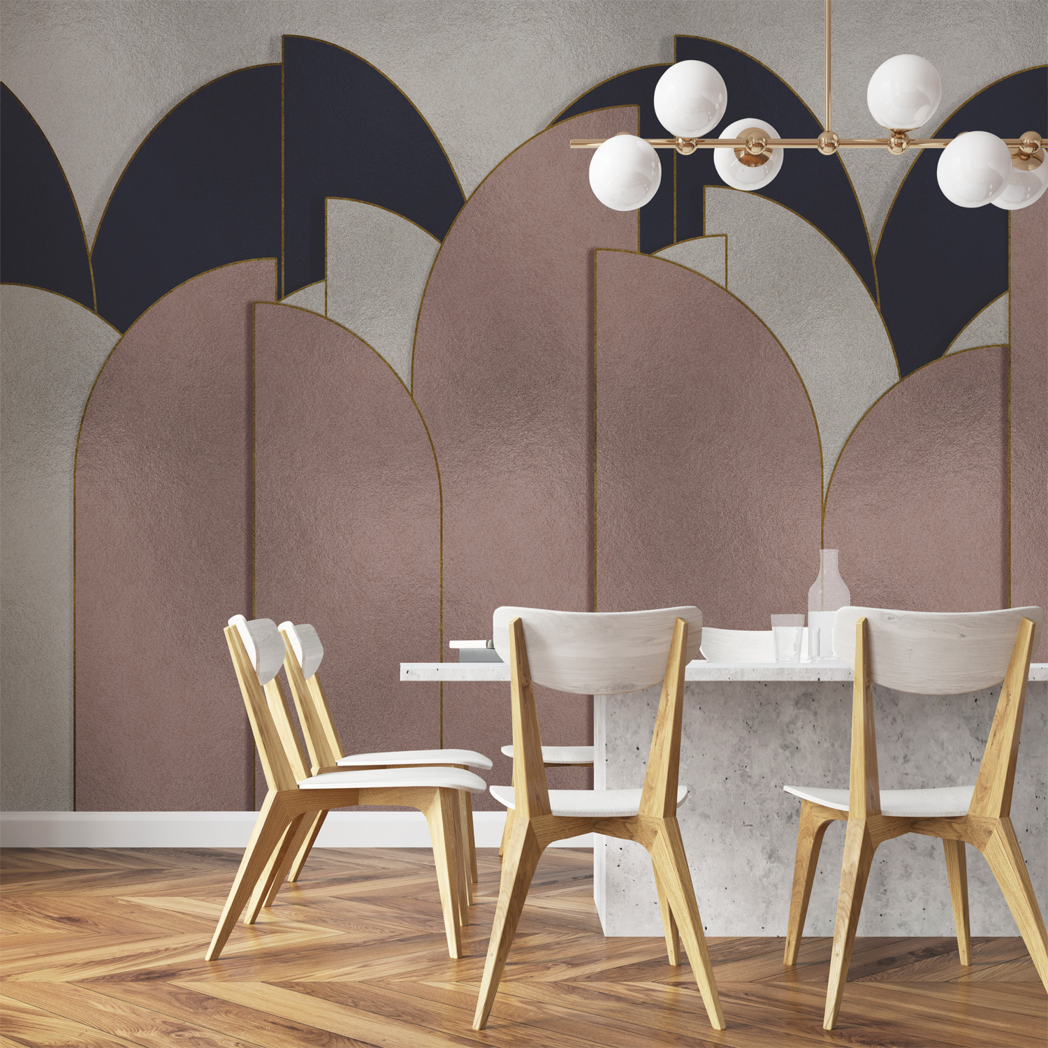 Wandbild Pavilion Metallics - Silver