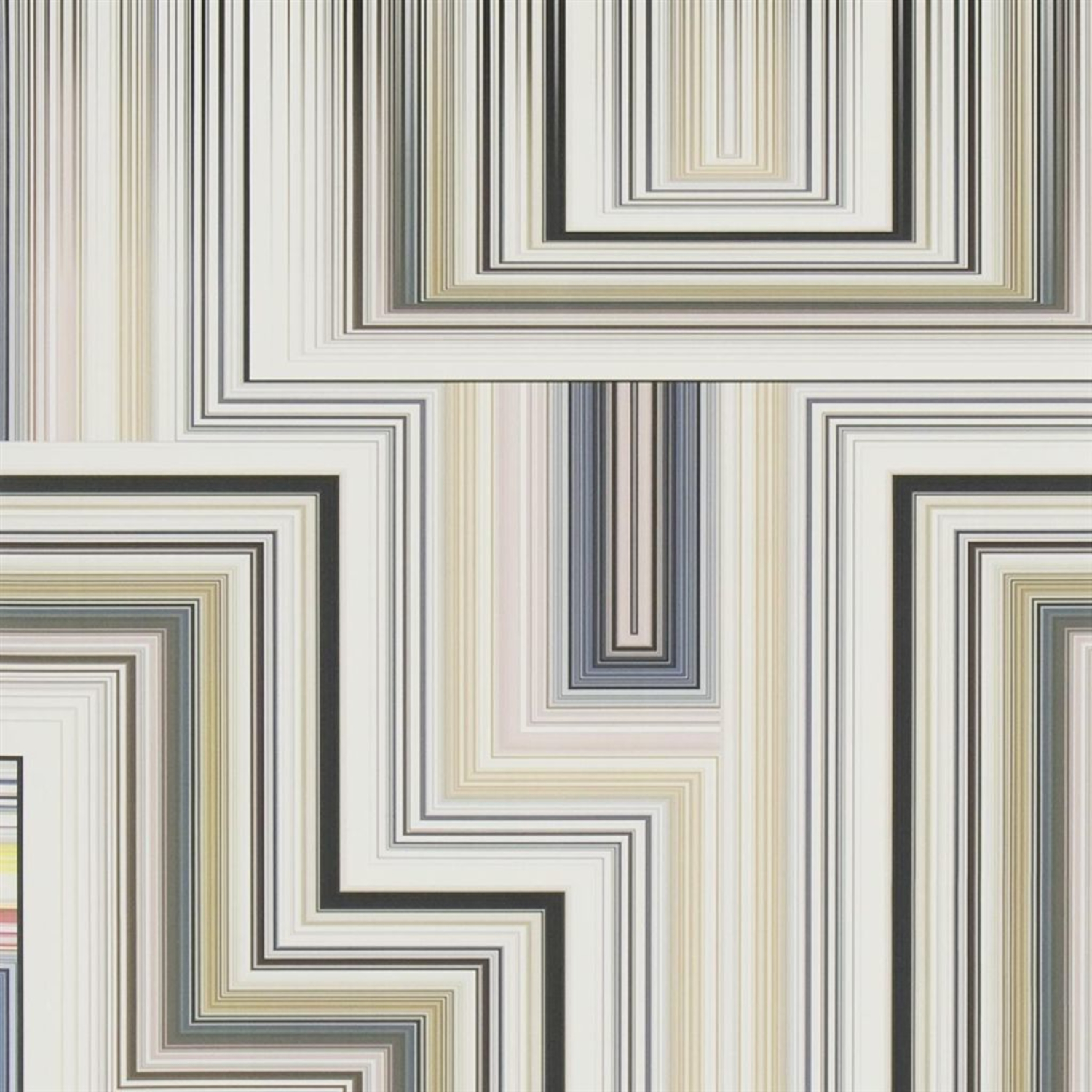 Wandbild Abstract Malachite - Multicolore