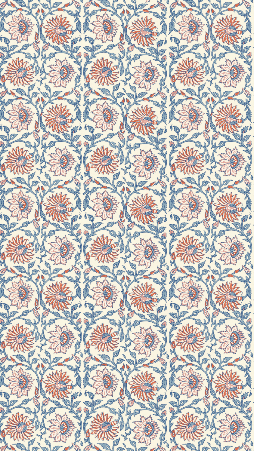 Tapete Cecily - Red/ Blue