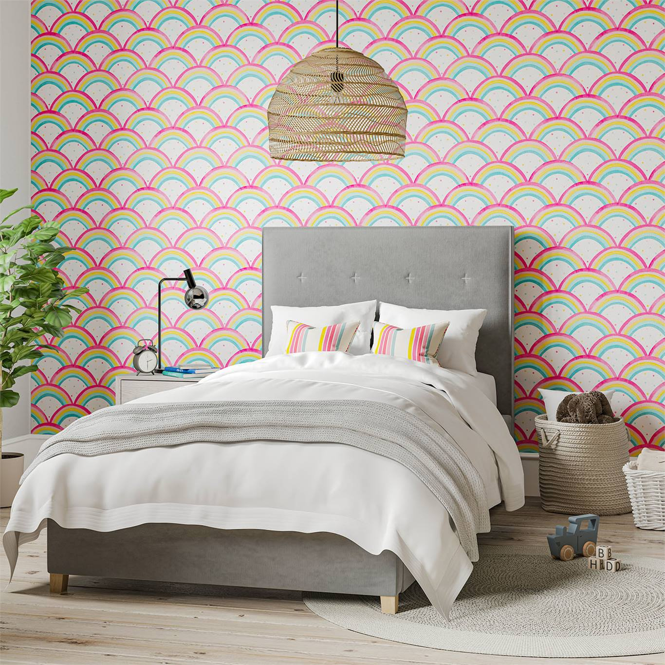Tapete Rainbow Brights - Cherry/ Blossom