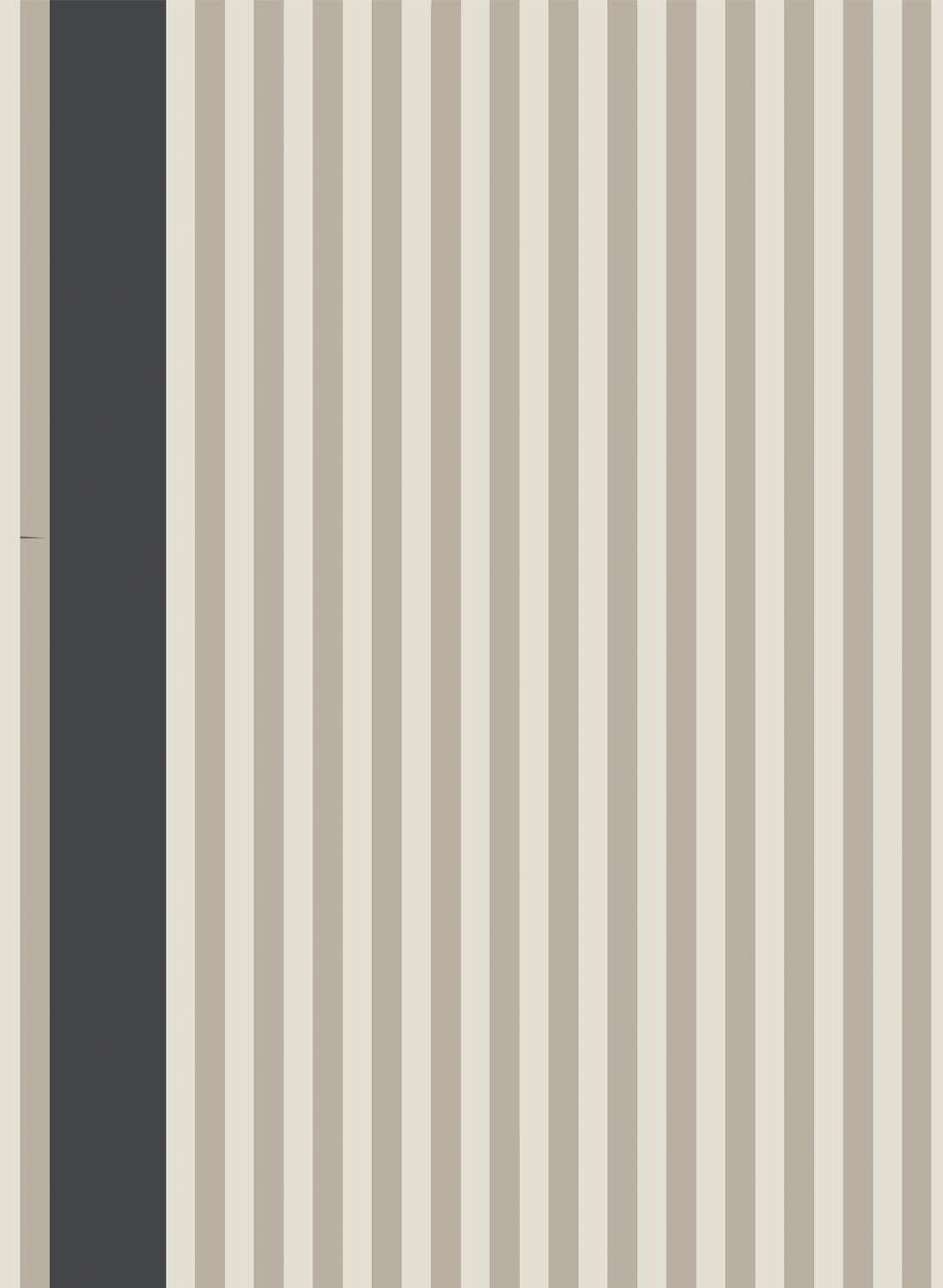 Tapete Stripe - Liquorice/ Roasted Macadamia
