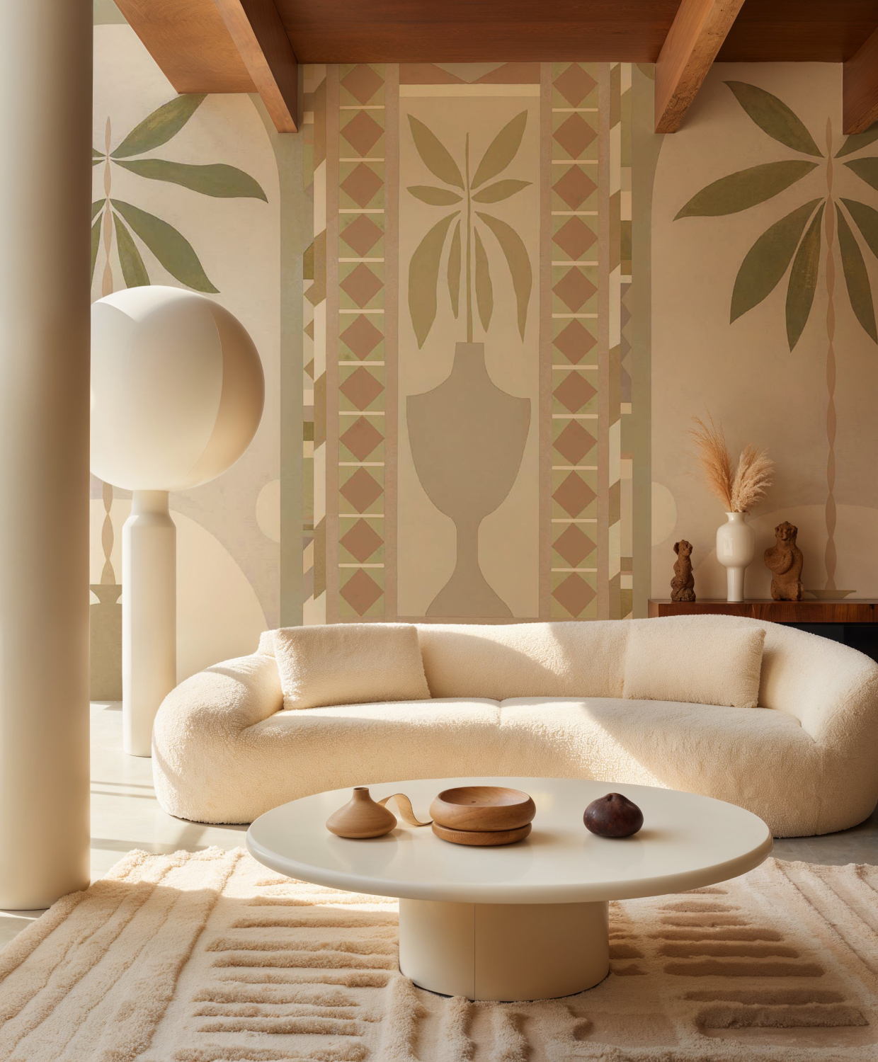 Wandbild Jungle Arches - Beige