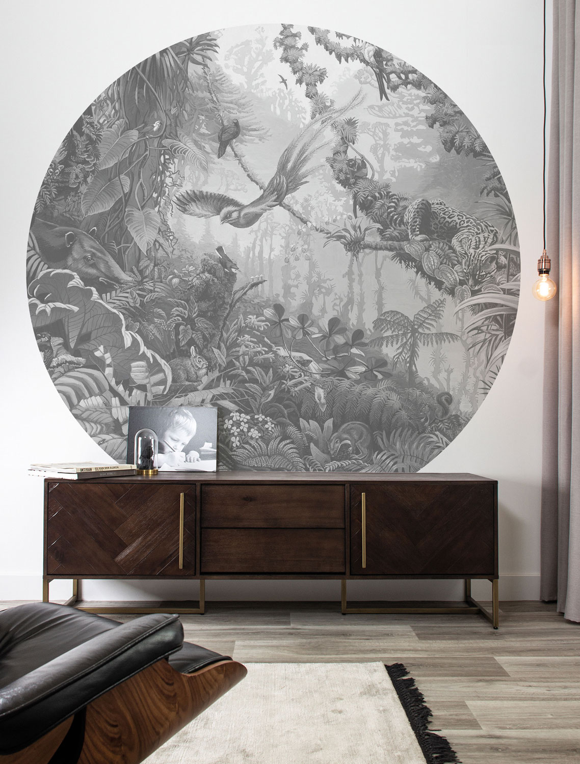 Wandbild Tropical Landscapes 2 Circle - L - 2.375m