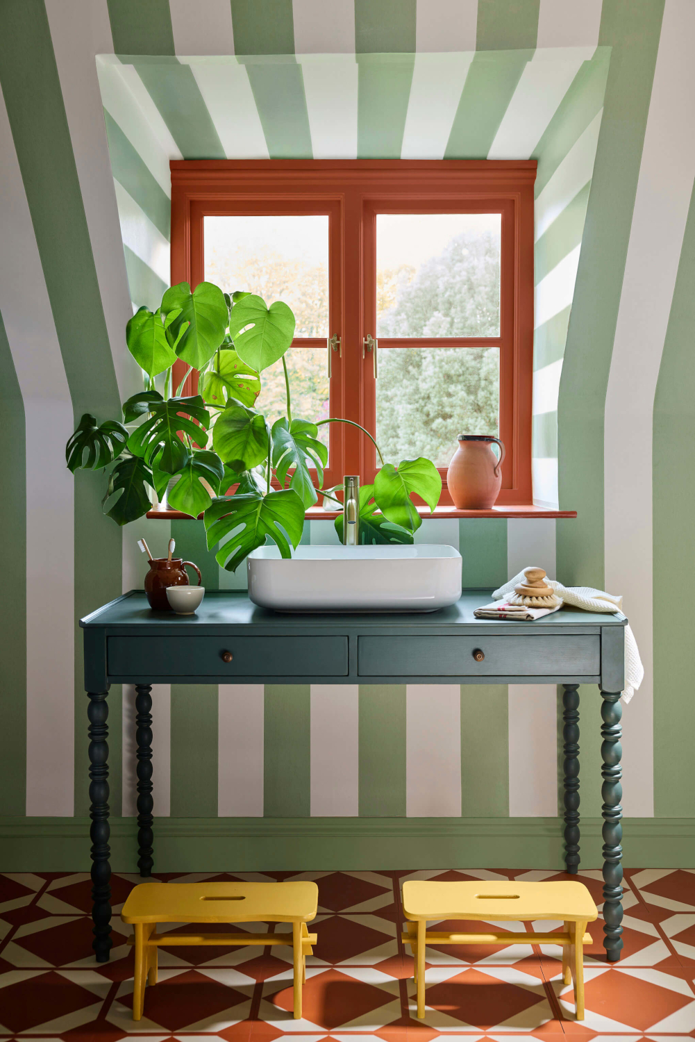 Tapete Broad Stripe - Pea Green