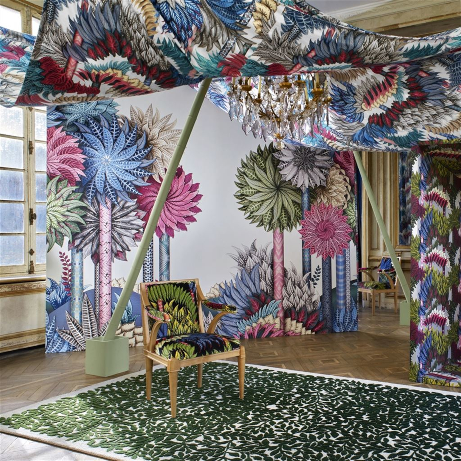 Wandbild Inhotim Park - Azur