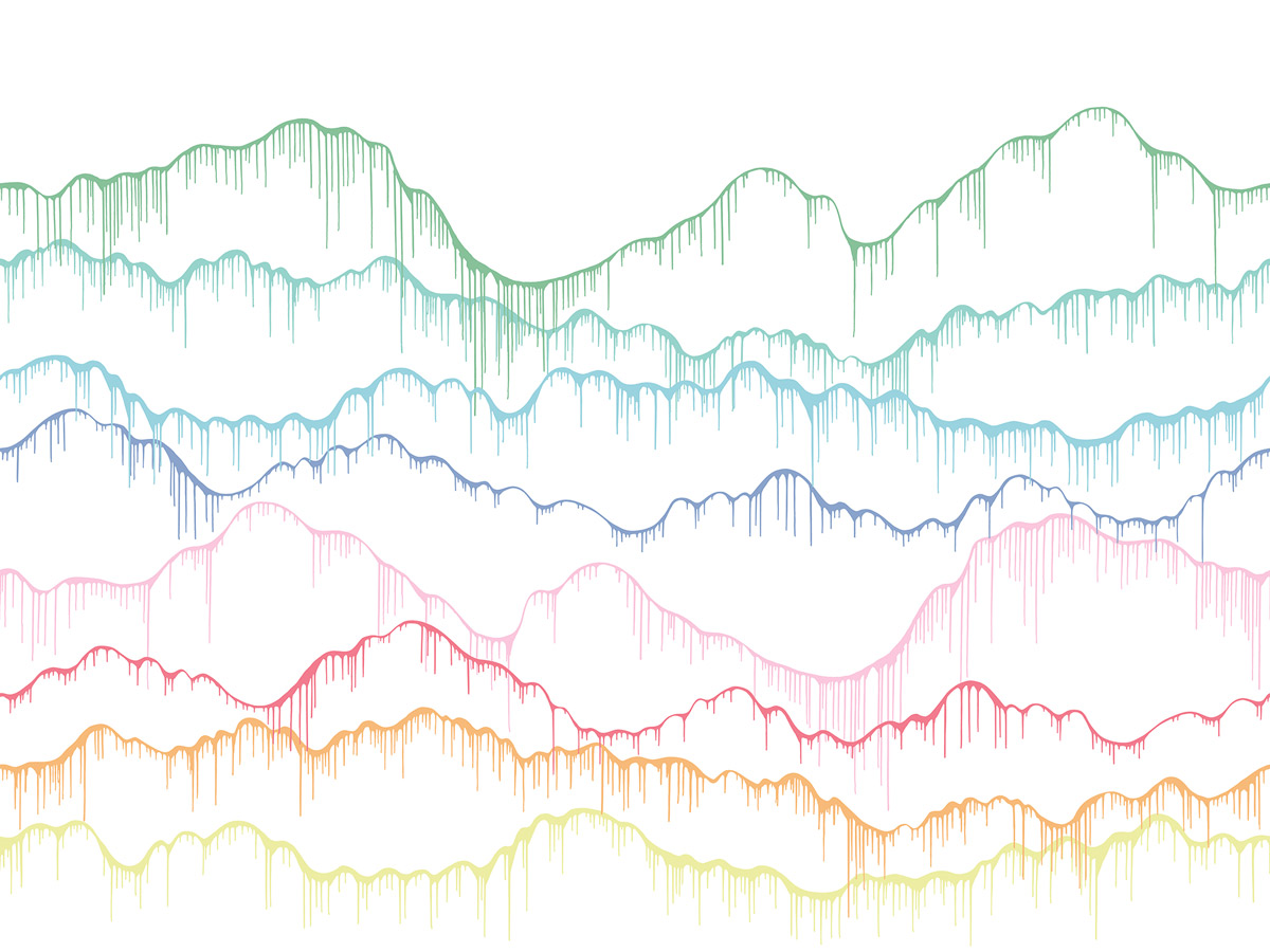 Wandbild Elevation - Rainbow