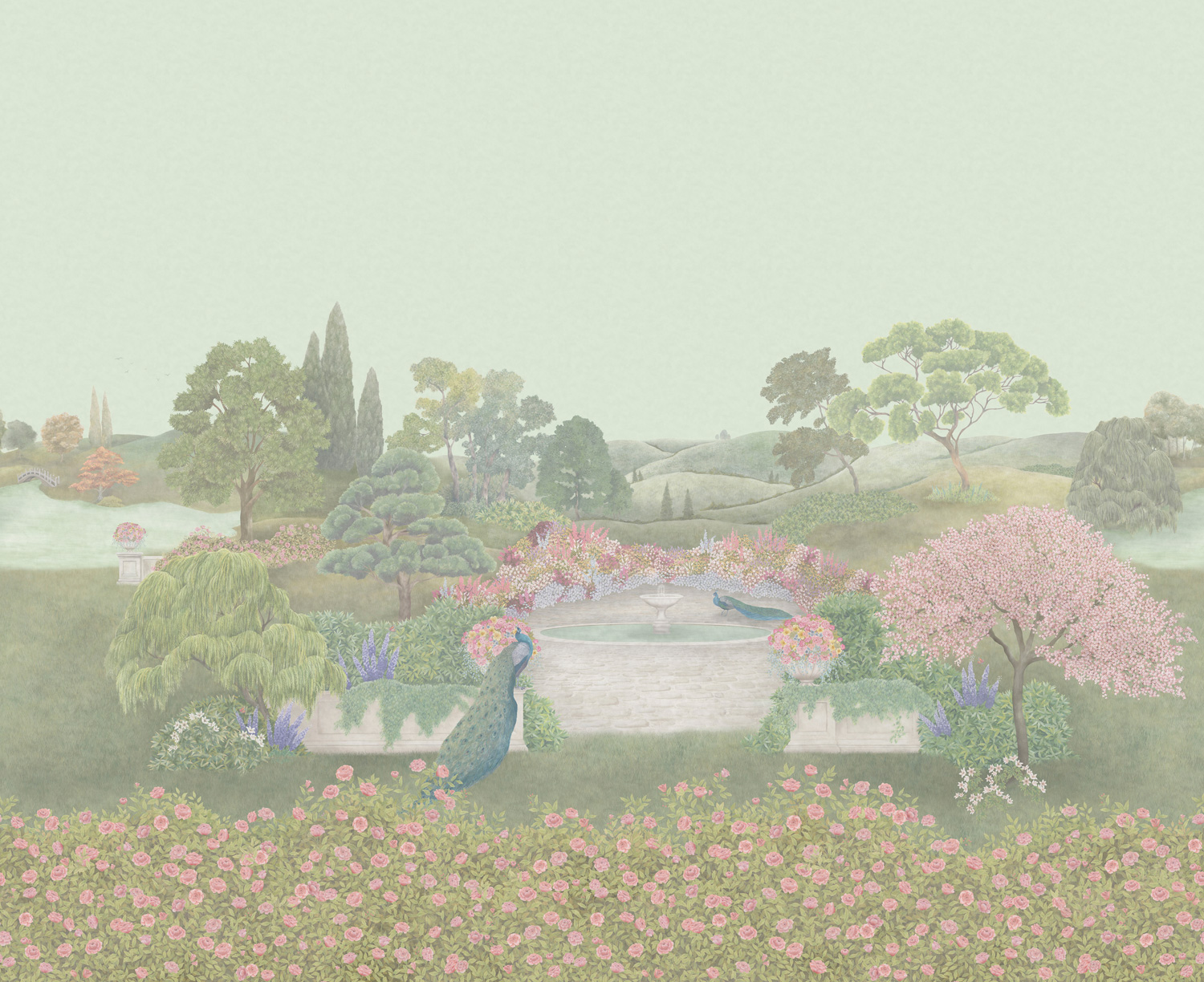 Wandbild Idyll - Blush