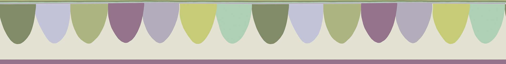 Tapete Scaramouche - Purple & Green