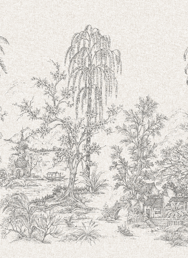 Wandbild Mandalay - White Black Panel 3