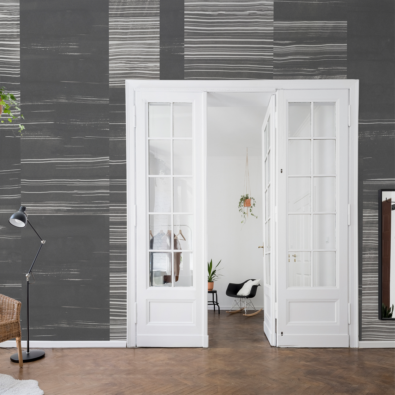 Wandbild Earth Layers Metallics - Onyx