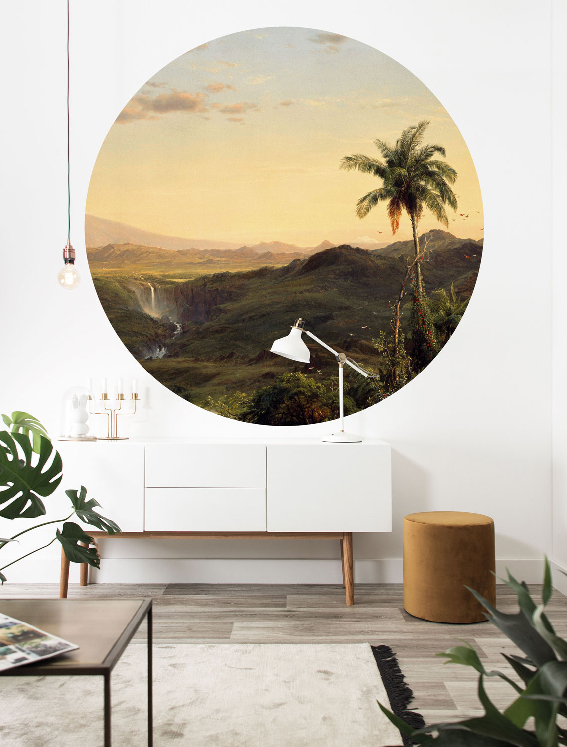 Wandbild Golden Age Landscapes 3 Circle - M - 1.9m