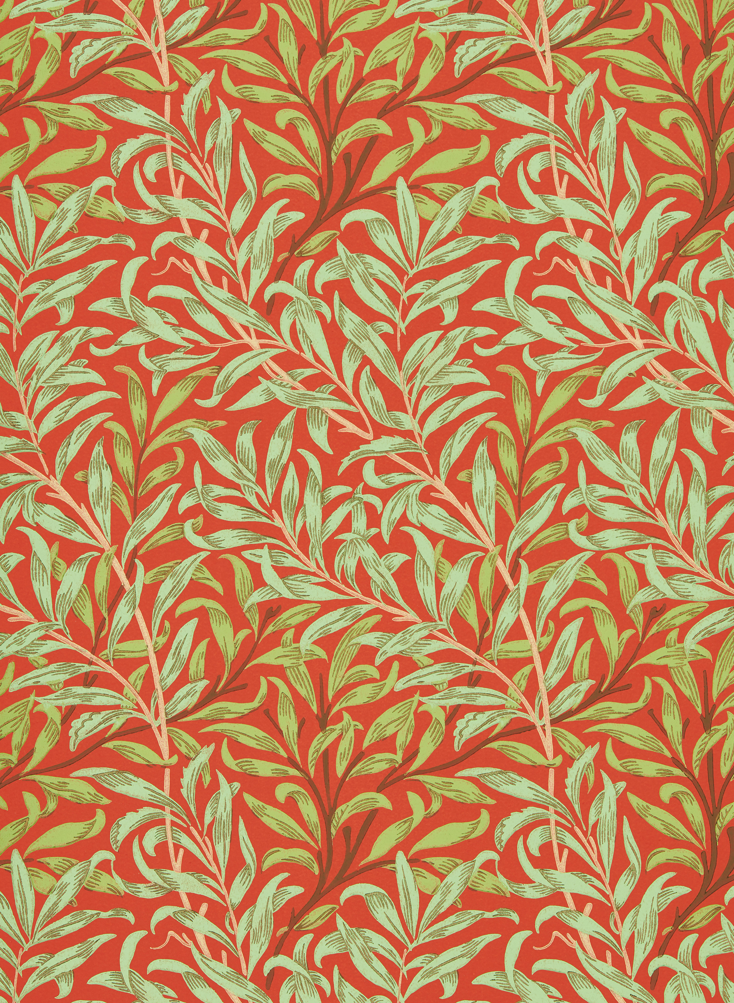 Tapete Willow Bough - Tomato/ Olive