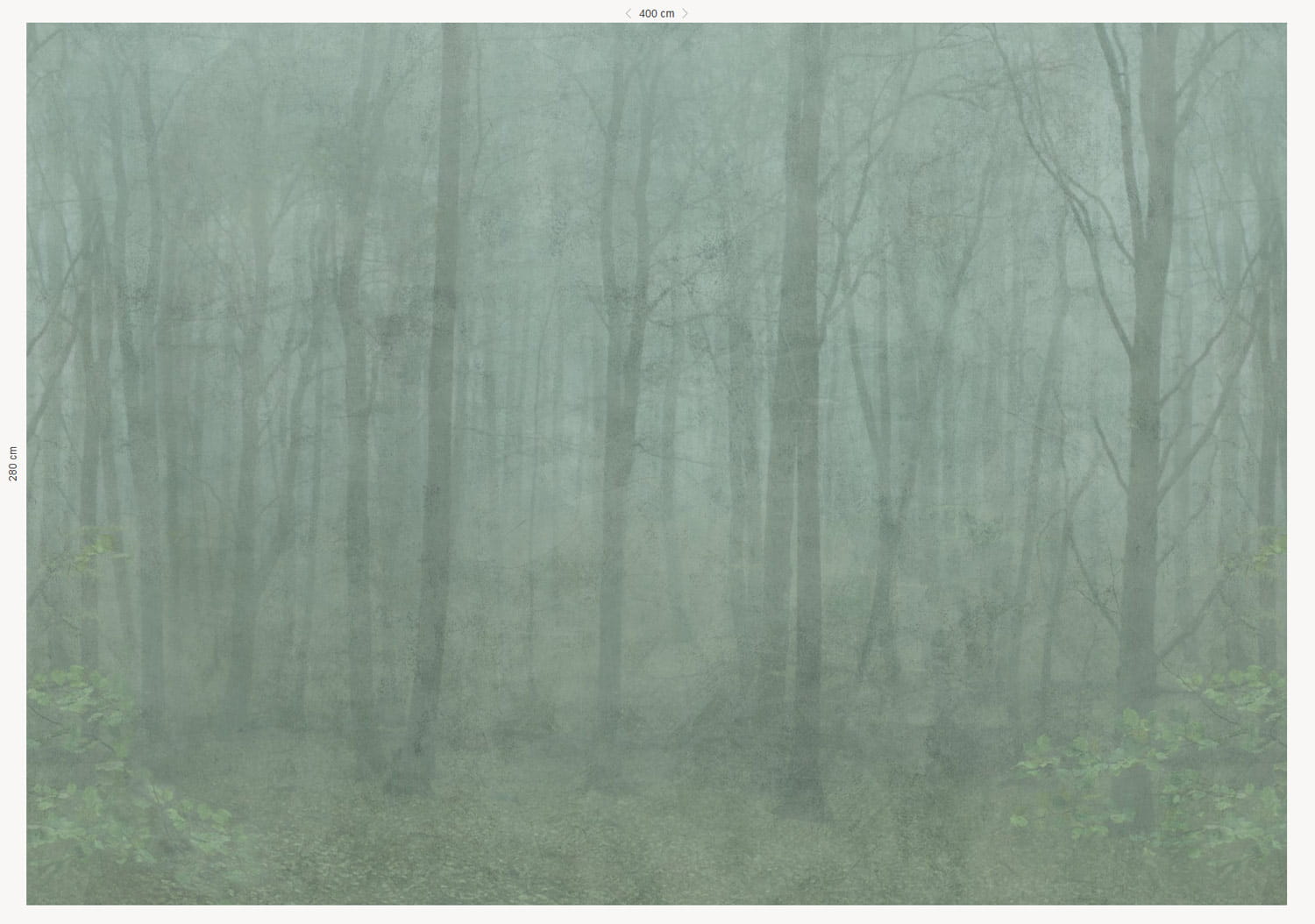 Wandbild Skog - Forest Green