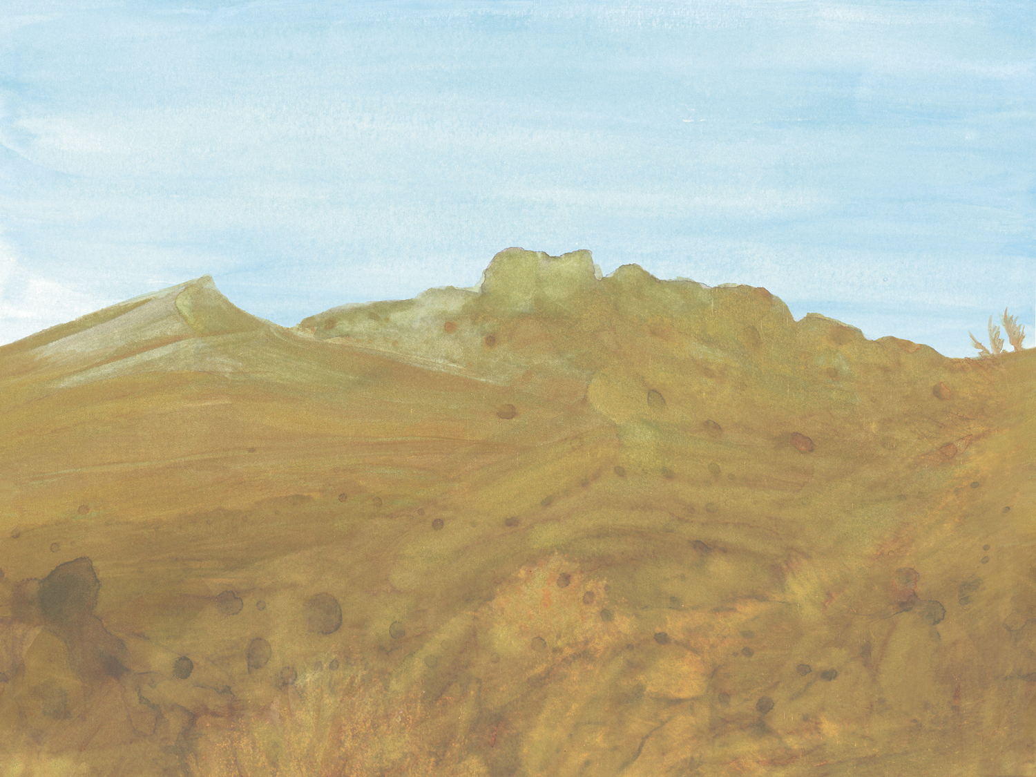 Wandbild Colorado - Ochre