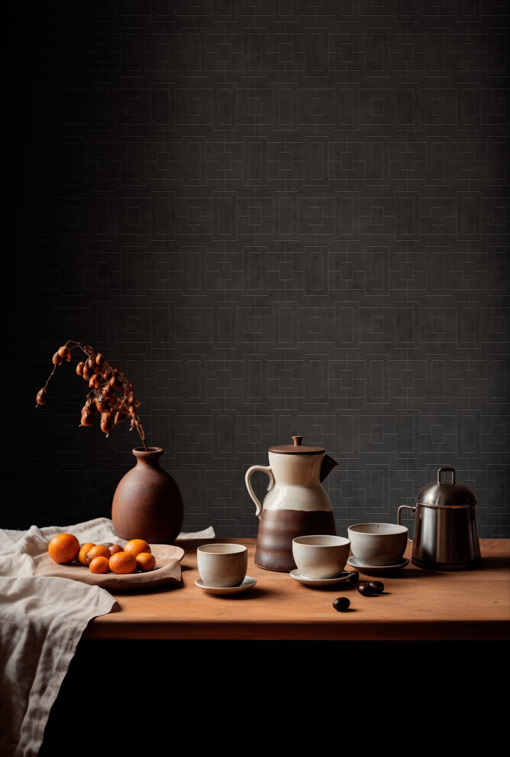 Tapete Fretwork - Slate