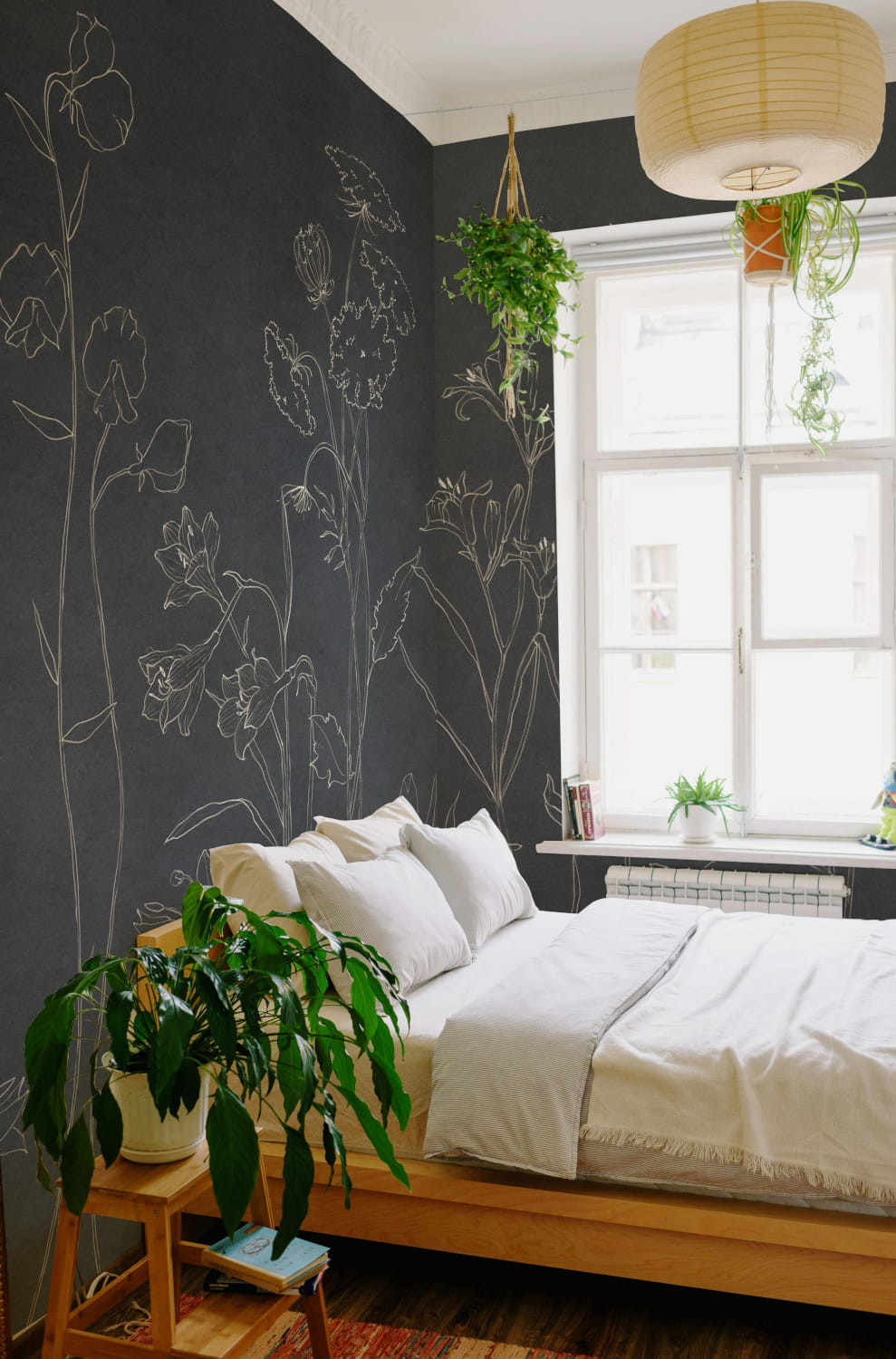 Wandbild Countryside - Black