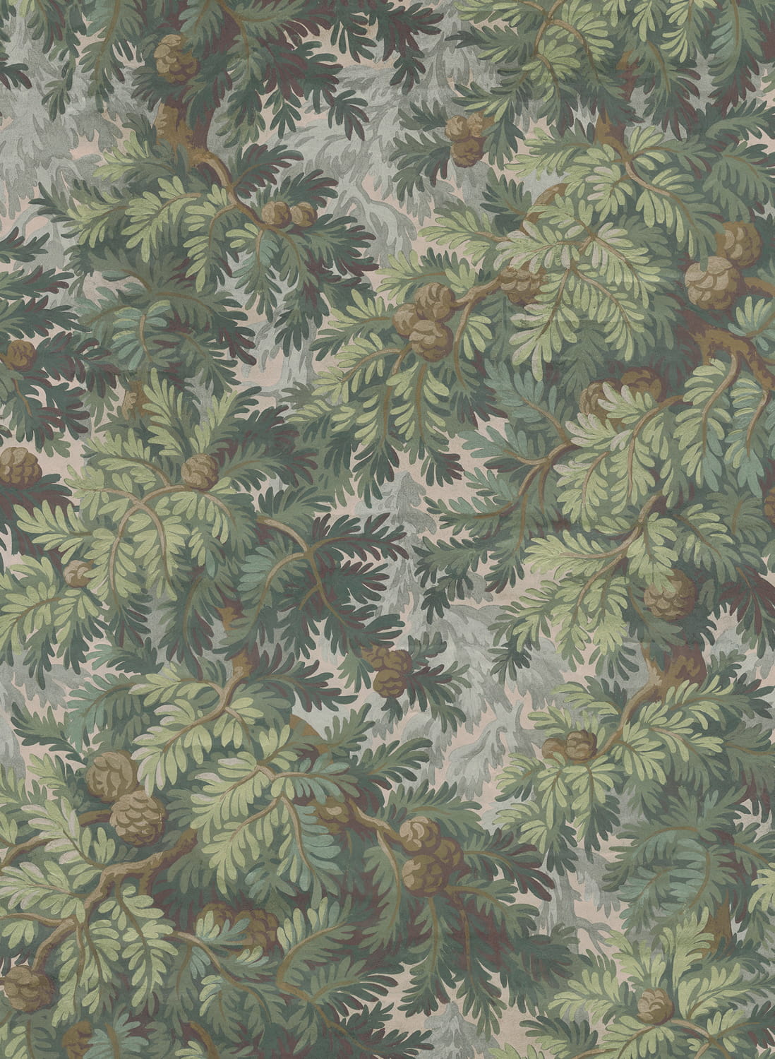 Wandbild Spruce Forest - green