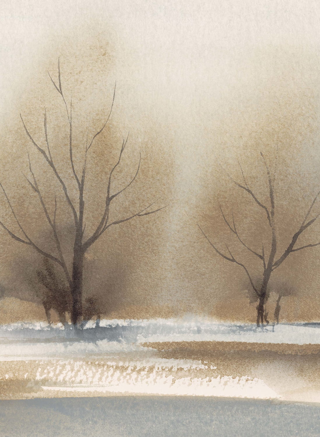 Wandbild Watercolour Landscape - 9481W