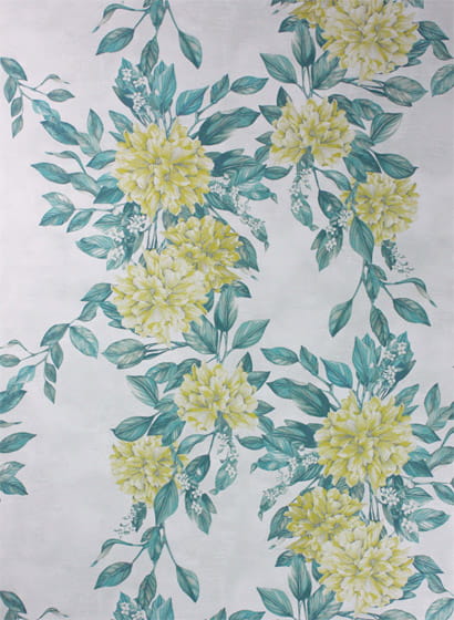 Tapete Rhodora - Lemon/ Green/ Stone
