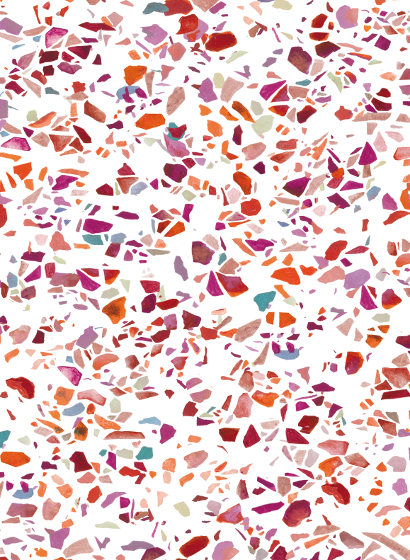 Wandbild Wandbild Terrazzo - Rouge