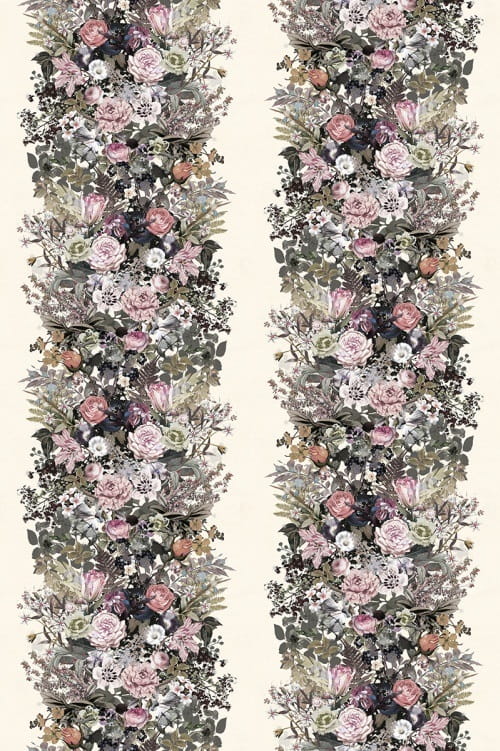 Wandbild Flowerbed - White