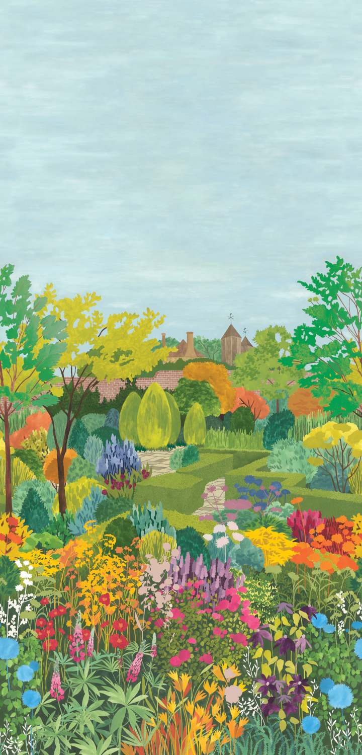 Wandbild Castle Garden - Pale Lime