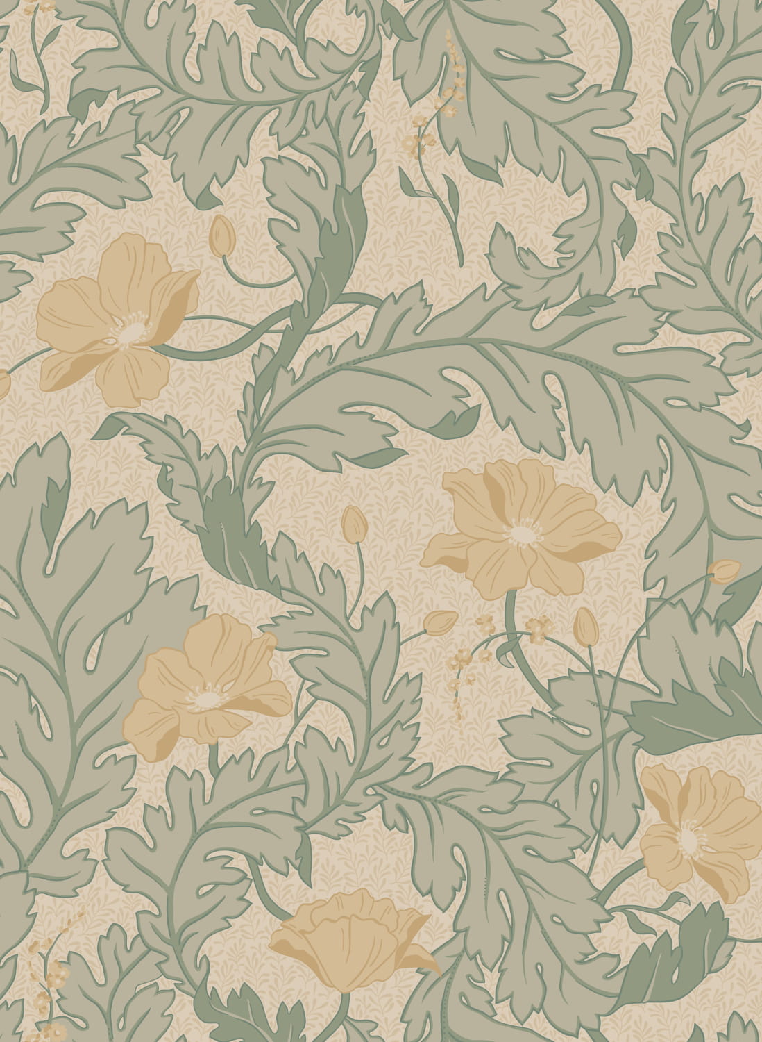 Tapete Charlotta - Yellow