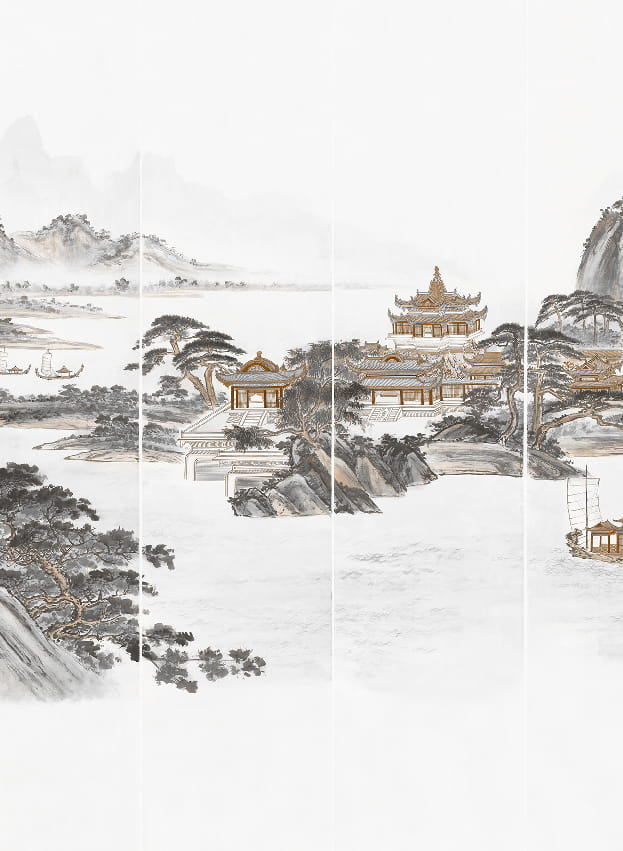 Wandbild Kaisui - Grafic Panel 4