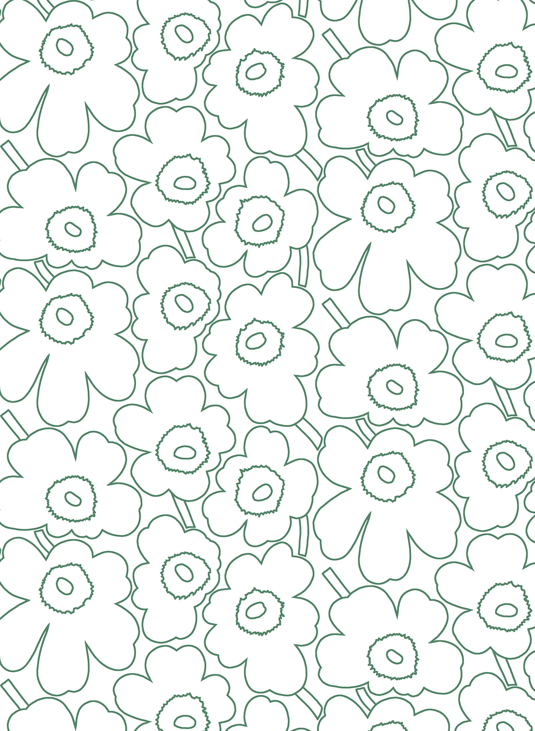Tapete Piirto Unikko - 25913