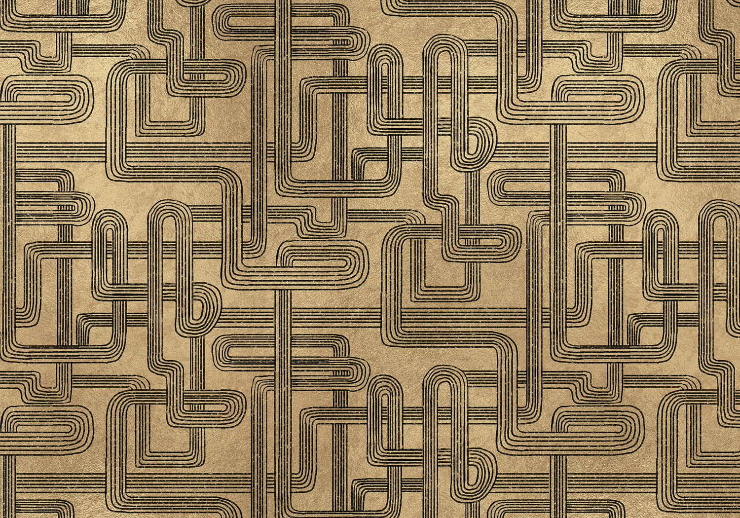 Wandbild Gatsby Metallics - Gold