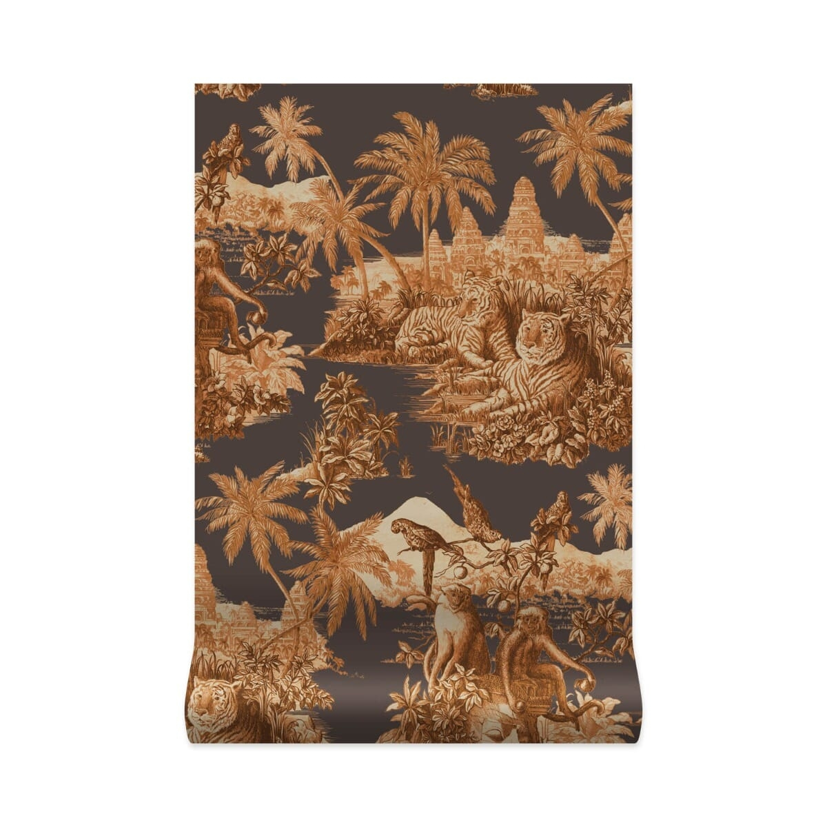 Tapete Sumatra - Midnight/ Terracotta
