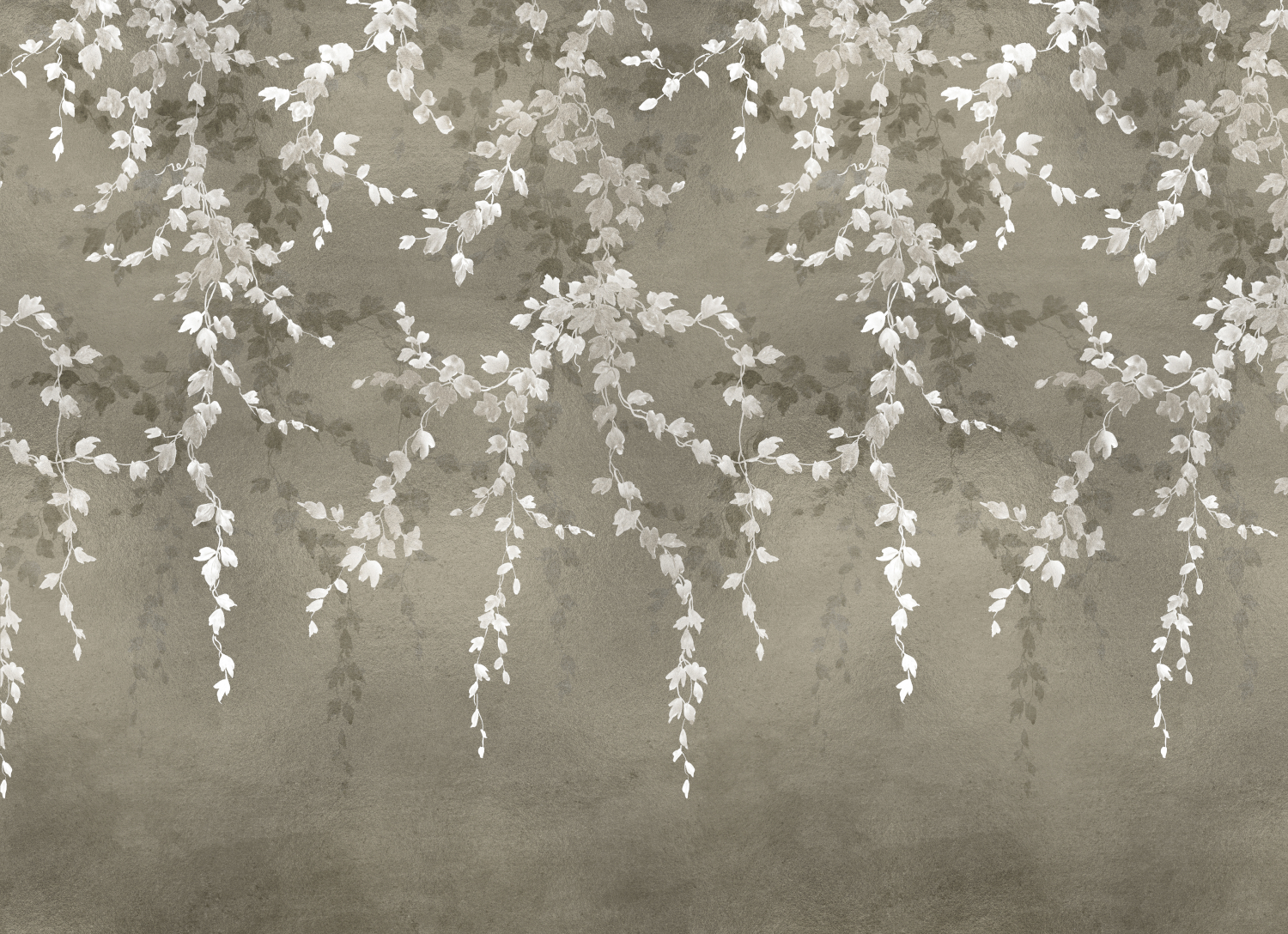 Wandbild Vine Shadow - Silver