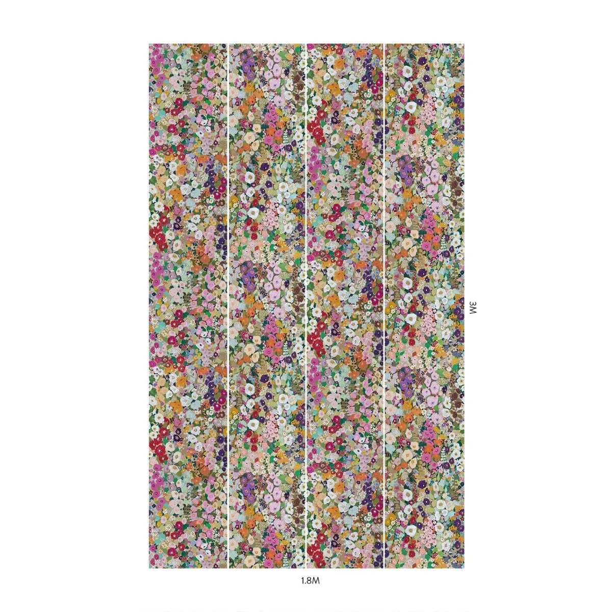 Wandbild Hollyhocks - Spring