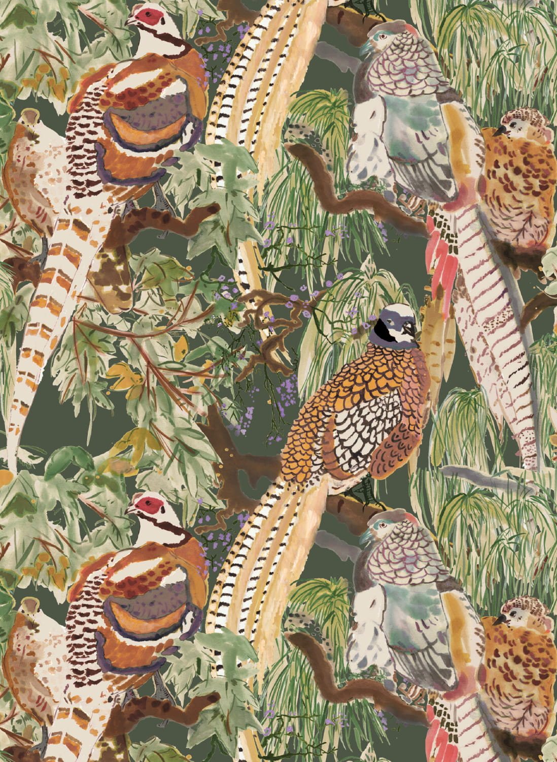 Tapete Game Birds - Forest