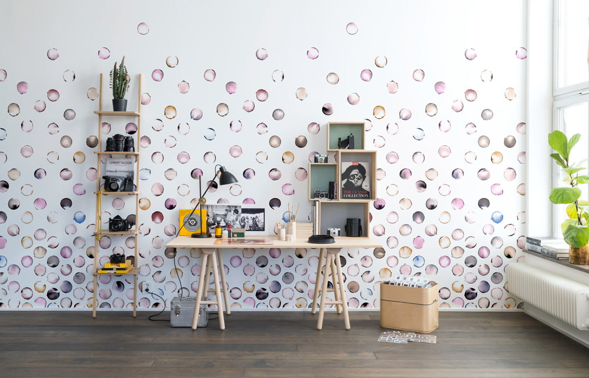 Wandbild Lenses - Peach