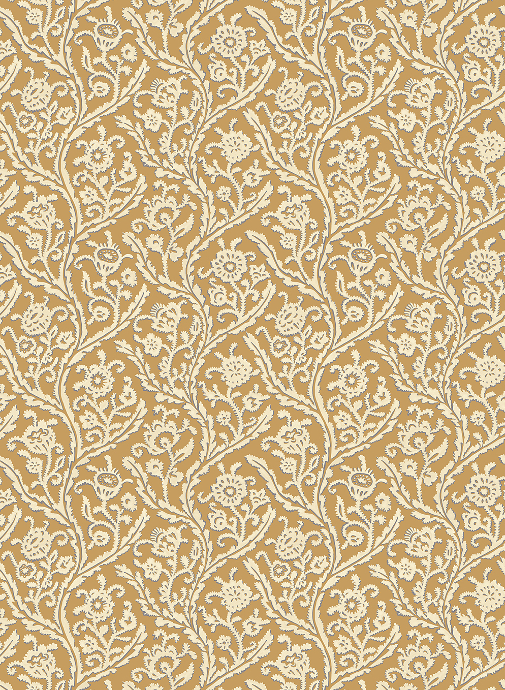 Papier peint Letti - Mustard Yellow