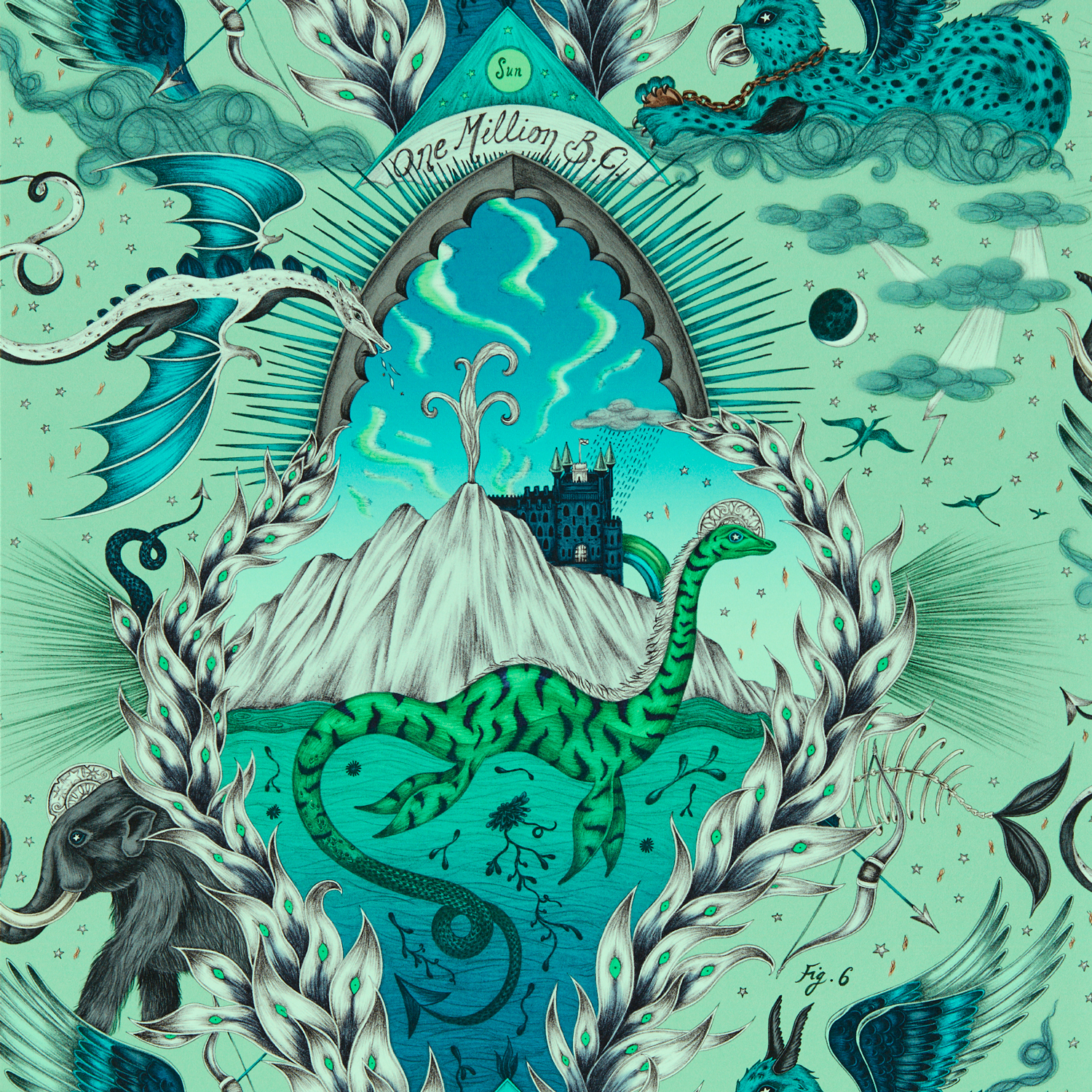 Tapete Highlandia - Sage
