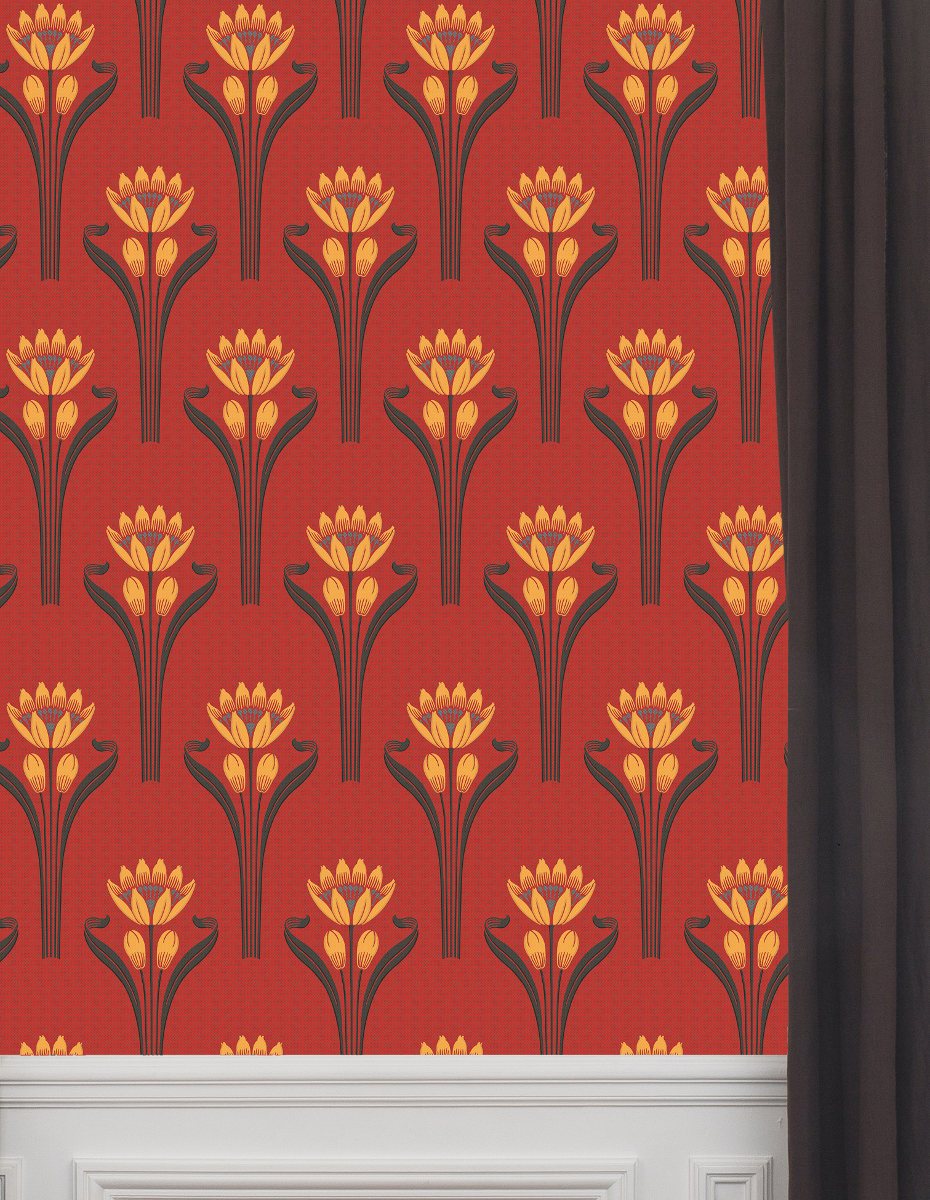 Tapete Tulipes - Rouge