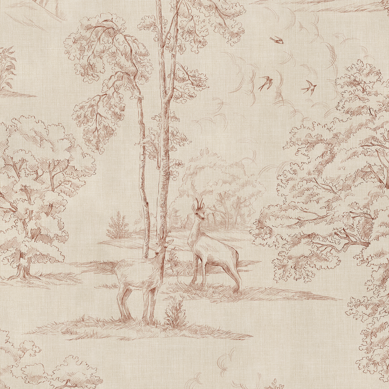 Wandbild Montfort - Terracotta