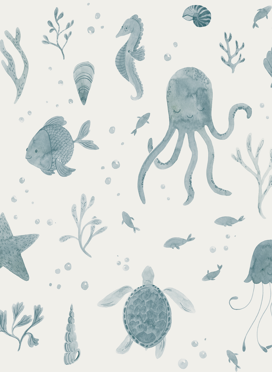 Tapete Della - Ocean Blue