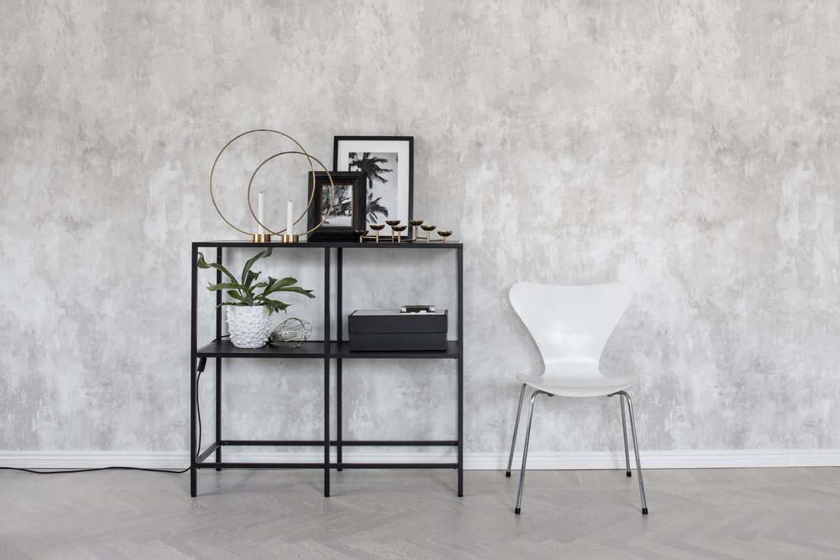 Wandbild Fresco Wall - Grey