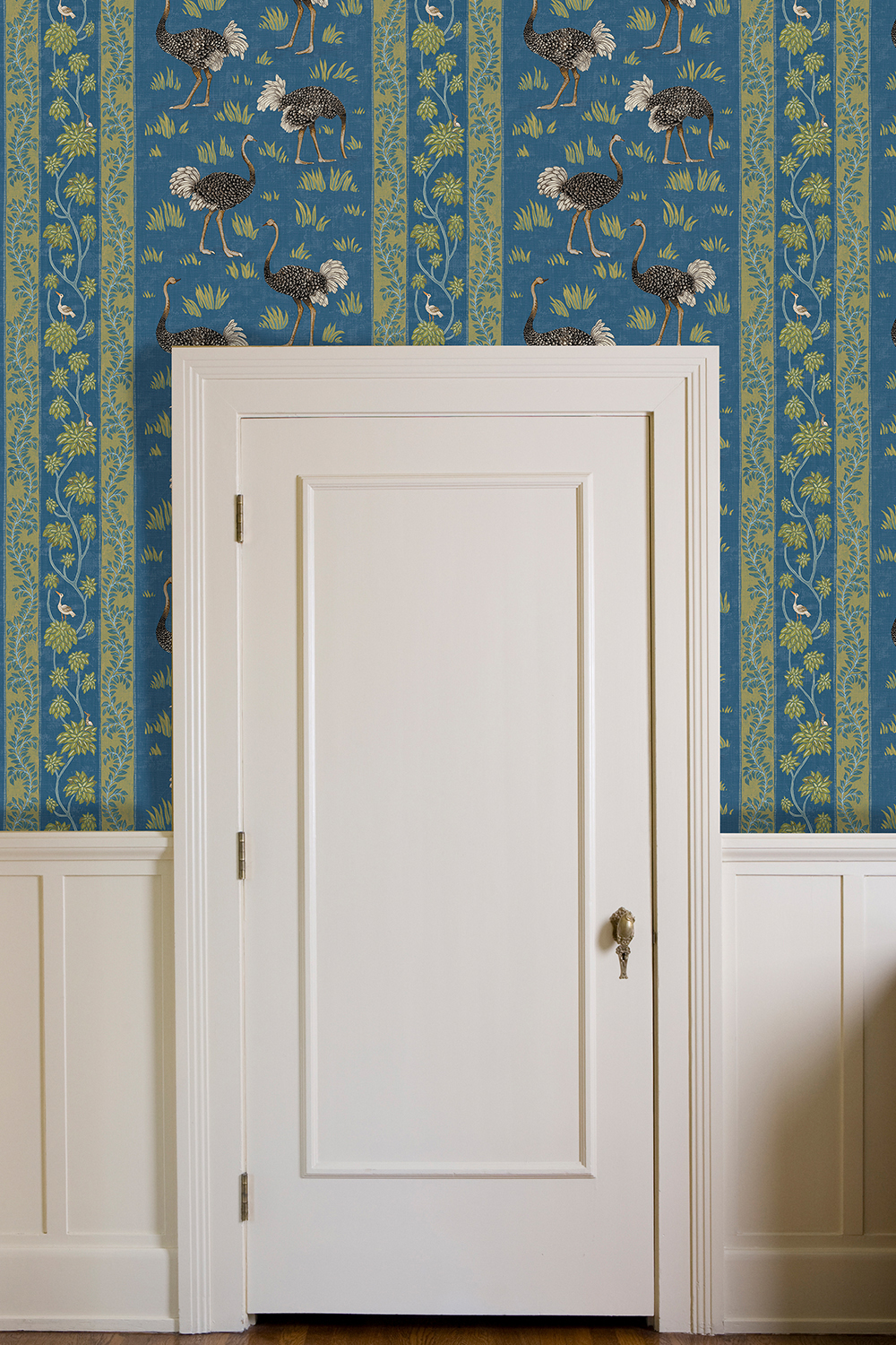 Tapete Ostrich Stripe - Bright Blue