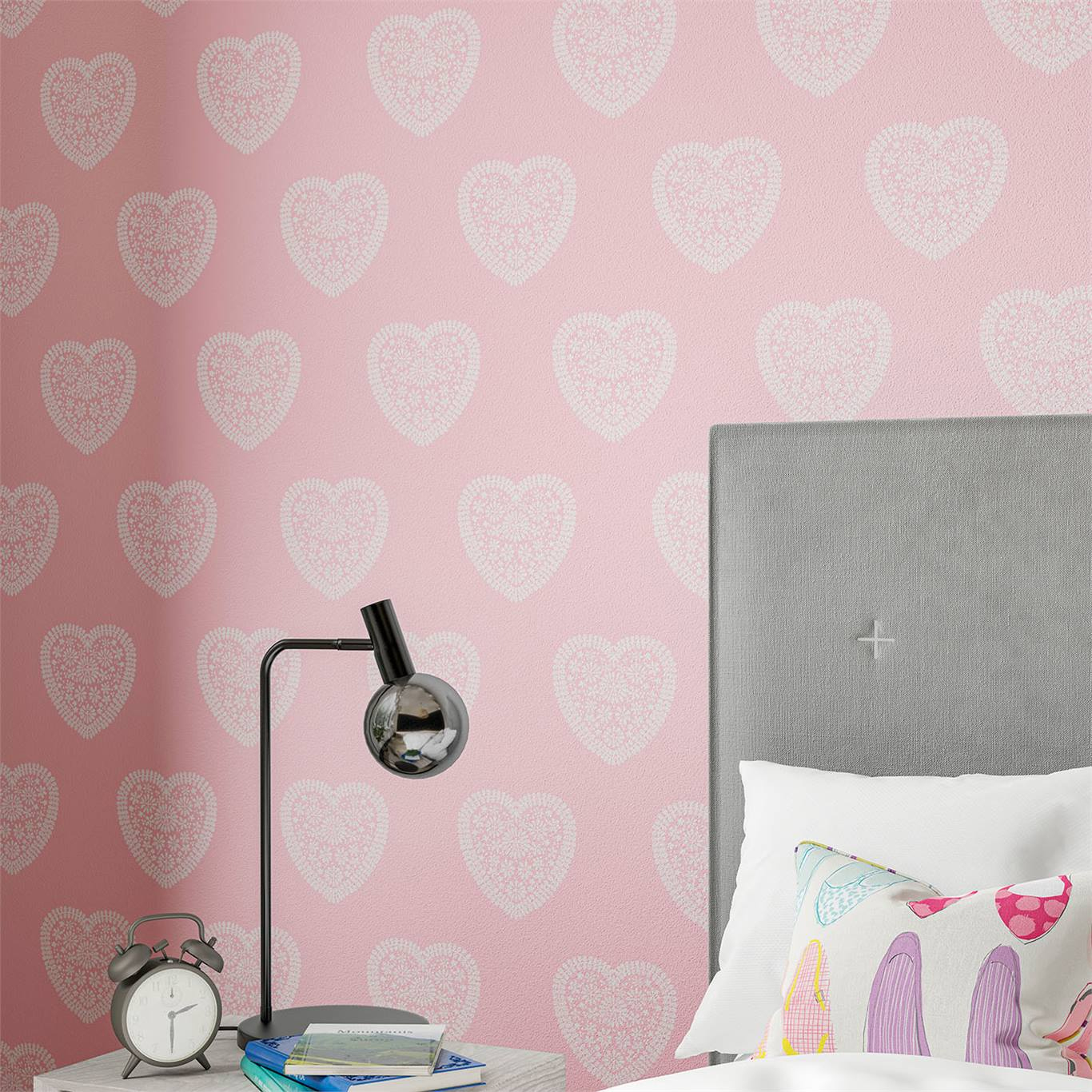 Tapete Sweet Heart - Soft Pink