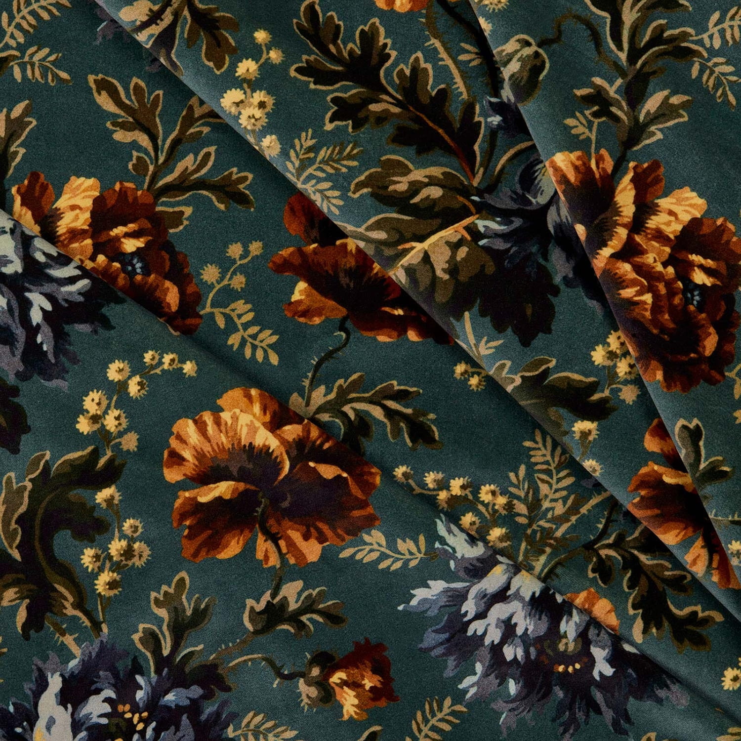 Tissu Opia - Velvet - Petrol