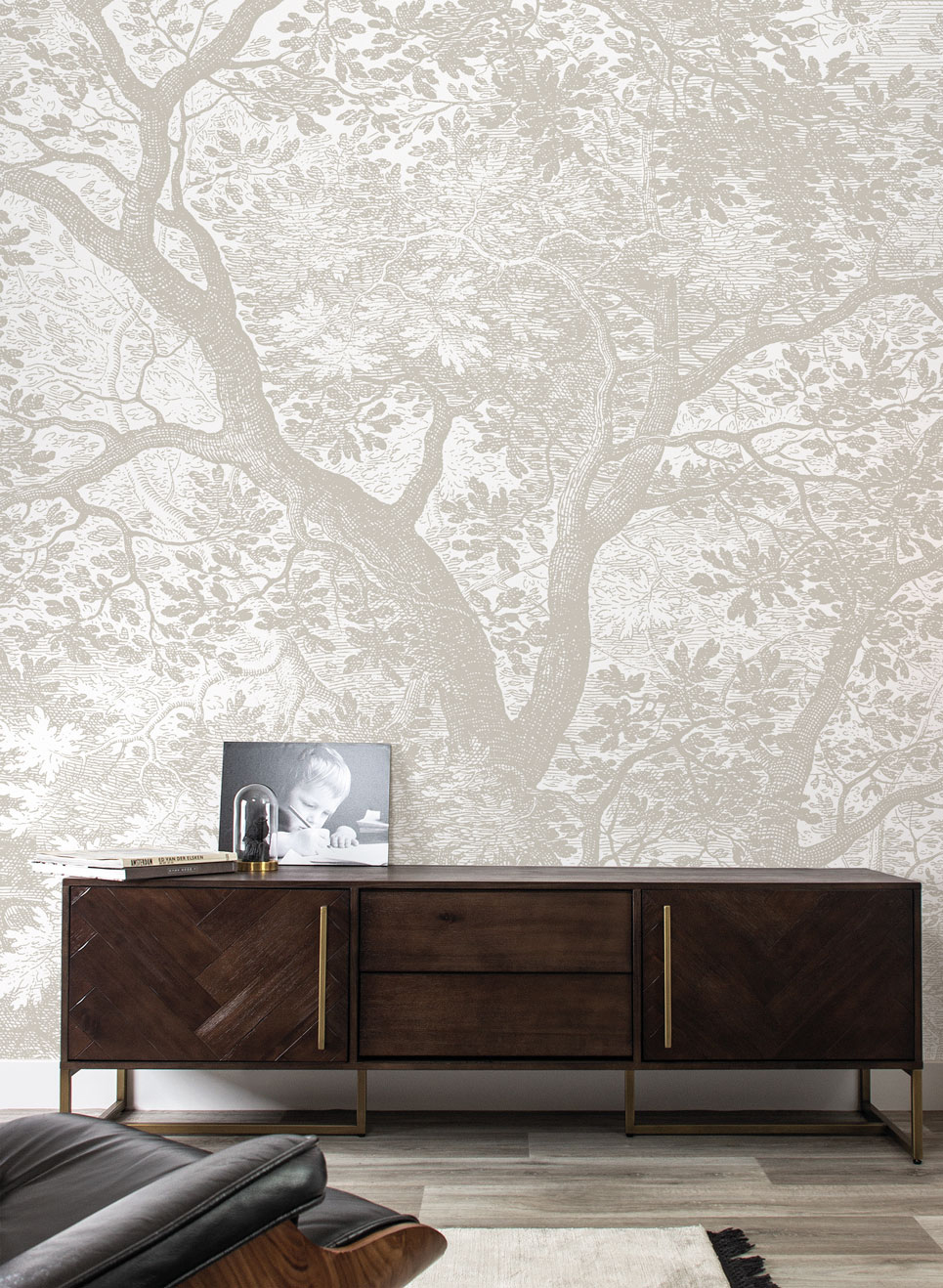 Wandbild Engraved Landscapes Grey 1