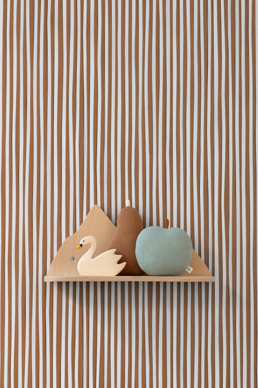 Tapete Stripes / Strepen - Caramel / Karamel