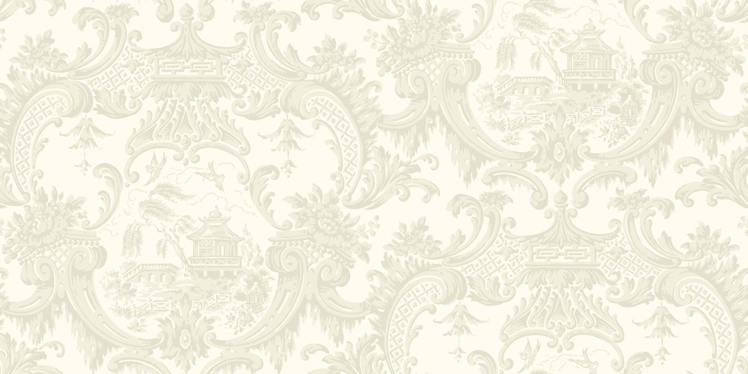 Tapete Chippendale China - Ivory