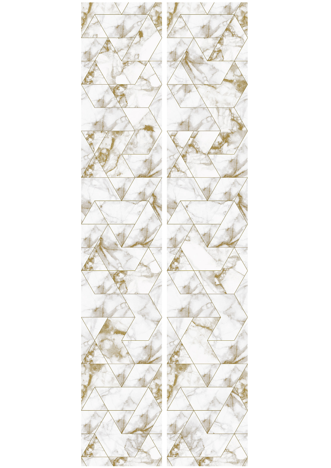 Tapete Marble Mosaic - Gold